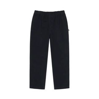 ステューシー(STUSSY)のstussy brushed beach pants black ビーチパンツ(スラックス)