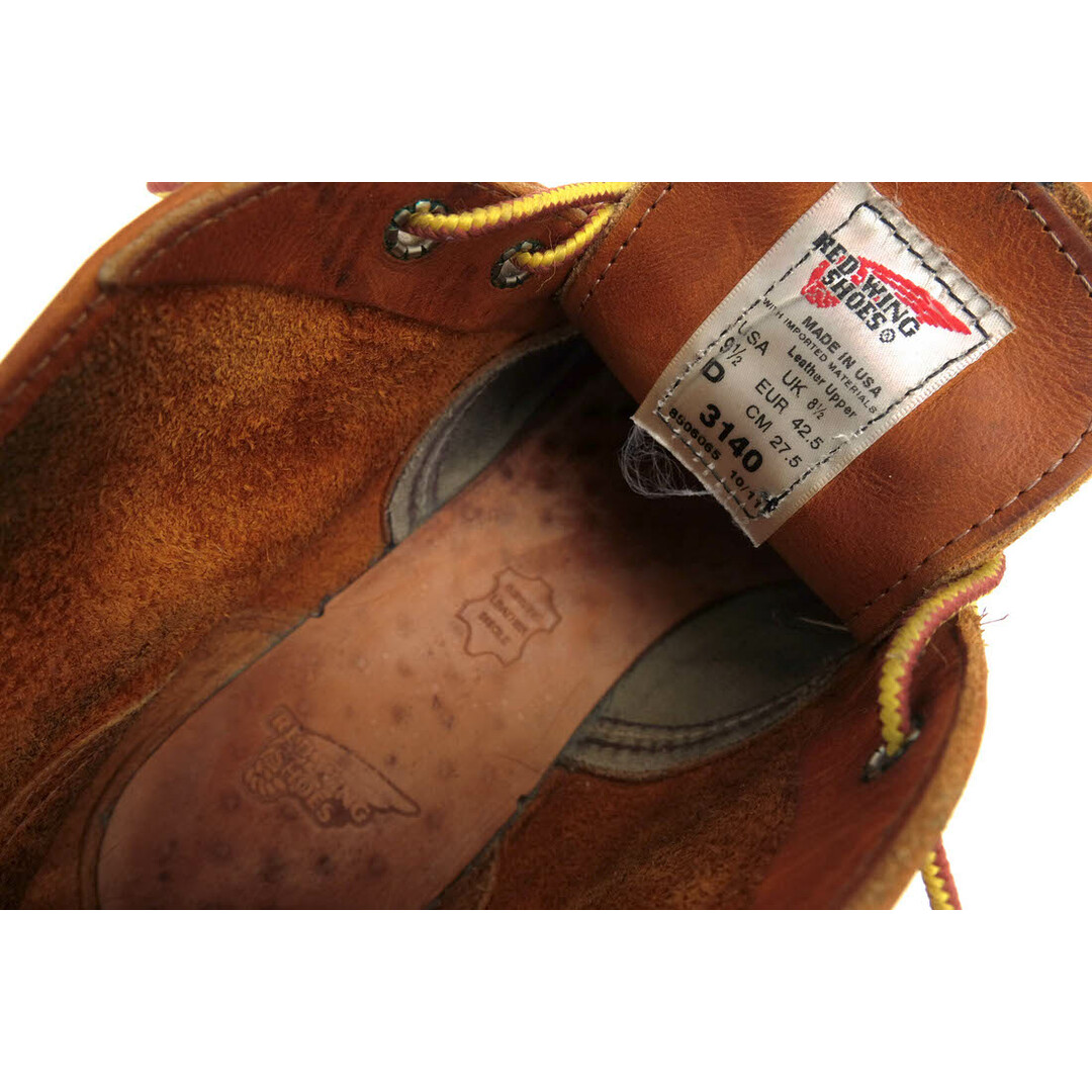 REDWING(レッドウィング)のレッドウィング／RED WING チャッカブーツ シューズ 靴 メンズ 男性 男性用レザー 革 本革 ブラウン 茶  3140 CLASSIC CHUKKA クラシック チャッカ プレーントゥ グッドイヤーウェルト製法 メンズの靴/シューズ(ブーツ)の商品写真