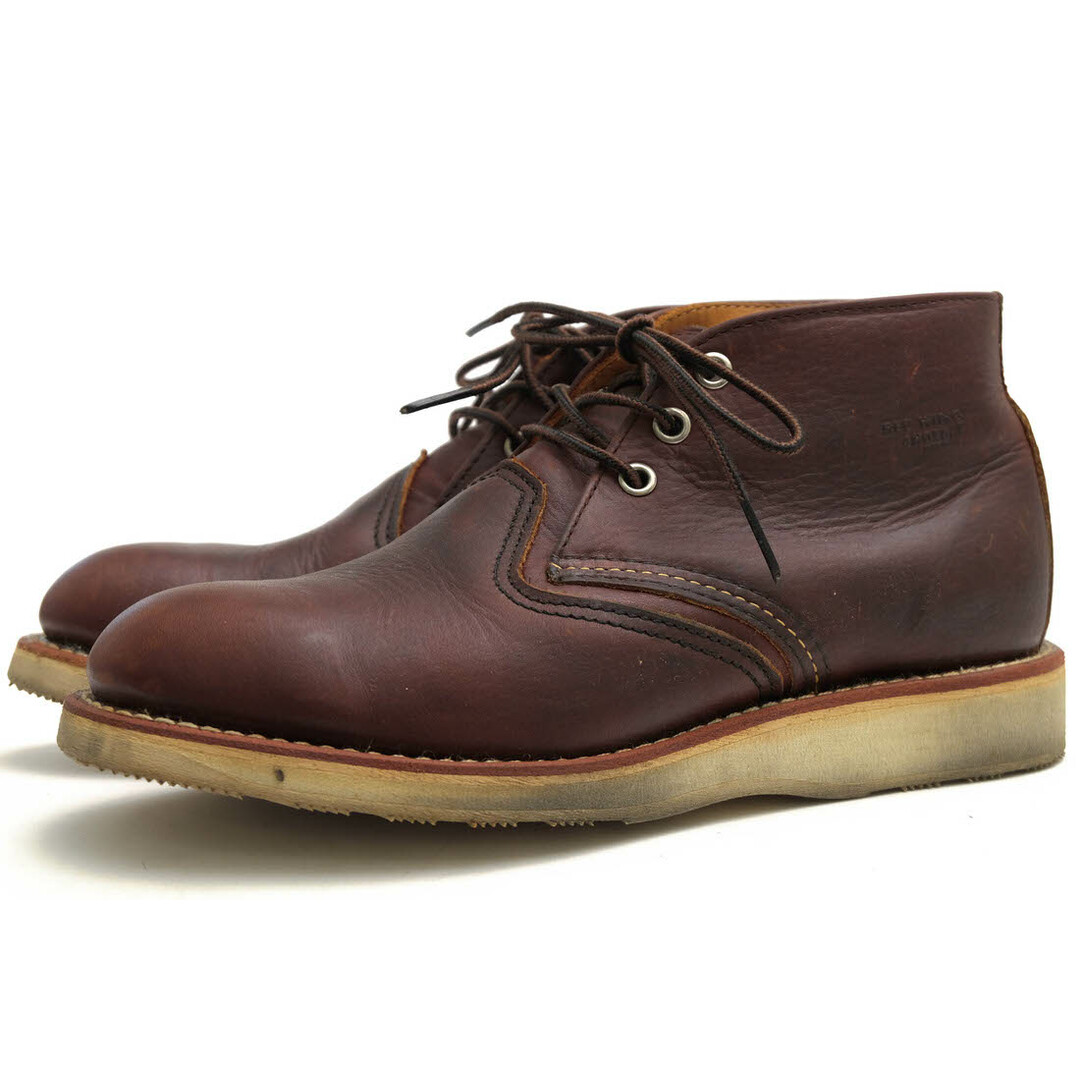 レッドウィング／RED WING チャッカブーツ シューズ 靴 メンズ 男性 男性用レザー 革 本革 ブラウン 茶 3141 CLASSIC  CHUKKA クラシックチャッカ プレーントゥ グッドイヤーウェルト製法 | フリマアプリ ラクマ