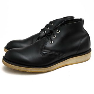 レッドウィング(REDWING)のレッドウィング／RED WING チャッカブーツ シューズ 靴 メンズ 男性 男性用レザー 革 本革 ブラック 黒  3148 CLASSIC CHUKKA クラシック チャッカ グッドイヤーウェルト製法 プレーントゥ(ブーツ)