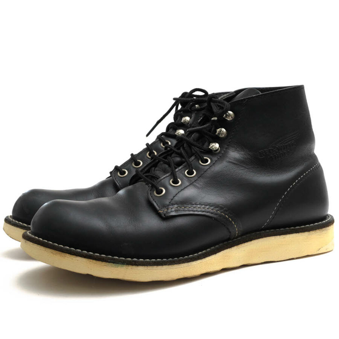 レッドウィング／RED WING ワークブーツ シューズ 靴 メンズ 男性 男性用レザー 革 本革 ブラック 黒  8165 Classic Work 6inch Round Toe クラッシックワーク IRISH SETTER アイリッシュセッター プレーントゥ グッドイヤーウェルト製法 定番メンズ