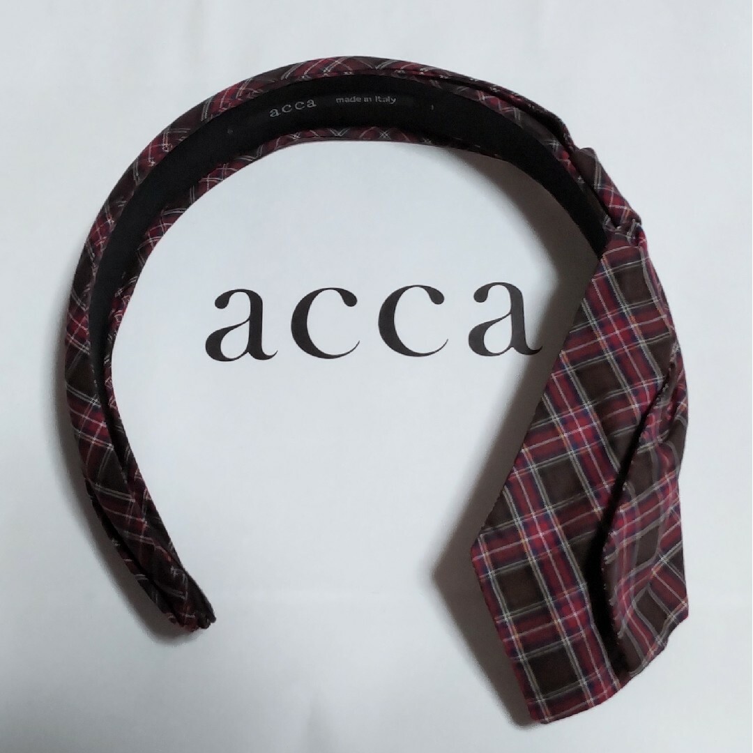 acca(アッカ)のacca　ヘアアクセサリー　カチューシャ　チェック柄　2024福袋 レディースのヘアアクセサリー(カチューシャ)の商品写真