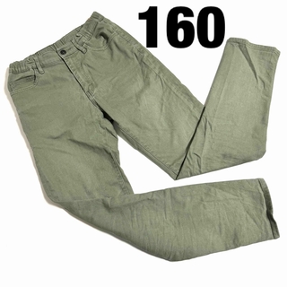 ユニクロ(UNIQLO)の● UNIQLO ユニクロ キッズ ストレッチ カラー パンツ 160 USED(パンツ/スパッツ)