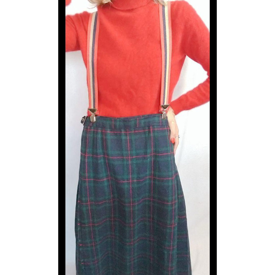 70s70年代ヴィンテージプレイドスカート レディースのスカート(ロングスカート)の商品写真