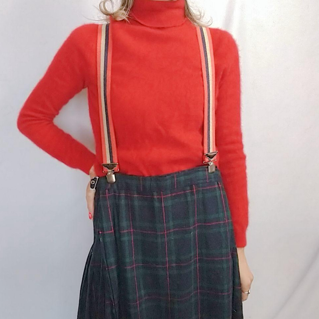 70s70年代ヴィンテージプレイドスカート レディースのスカート(ロングスカート)の商品写真