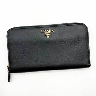 プラダ(PRADA)のプラダ　長財布　ラウンドファスナー　サフィアーノ　ブラック　a-501(財布)