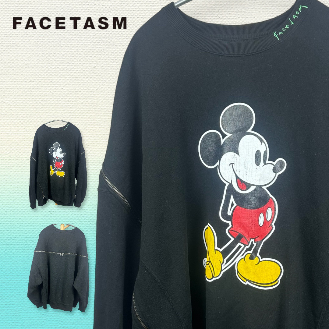 FACETASM(ファセッタズム)のFACETASM スウェット　Disney ミッキーマウス　XL メンズのトップス(スウェット)の商品写真