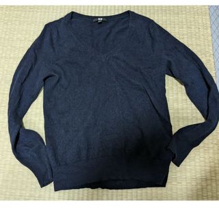 ユニクロ(UNIQLO)の【難あり】カシミヤ100%Vネックセーター(ニット/セーター)