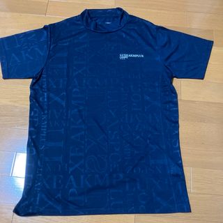 エイケイエム(AKM)の【LUXEAKMPLUS】ゴルフ ロゴパターン半袖モックネックTシャツ(Tシャツ/カットソー(半袖/袖なし))