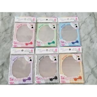 ダイソー(DAISO)の【値下げ】デザインスリーブ　ギンガムチェック　18枚×6色　108枚セット(カードサプライ/アクセサリ)