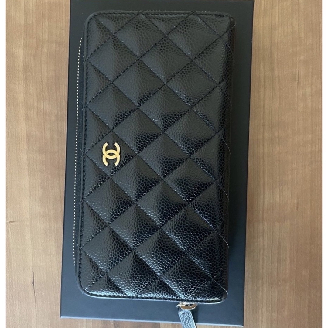 CHANEL(シャネル)のシャネル CHANEL マトラッセ ラウンドファスナー 長財布 ラム  レディースのファッション小物(財布)の商品写真