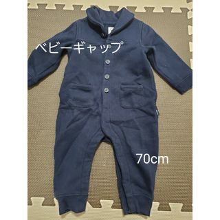 ベビーギャップ(babyGAP)のベビーギャップ　カバーオール　ロンパース　長袖　70cm　男の子　女の子(カバーオール)