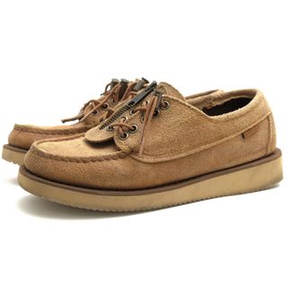 セバゴ／SEBAGO シューズ 靴 メンズ 男性 男性用スエード スウェード レザー 革 本革 ブラウン 茶  77113EW ZIPPERDECK ワックススエード モックトゥ Vibramソール モカシン(スリッポン/モカシン)