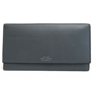 スマイソン(Smythson)のスマイソン／SMYTHSON 長財布 財布 ウォレット レディース 女性 女性用レザー 革 本革 グレー 灰色  PANAMA MARSHALL TRVL WALLET パナマ マーシャル トラベルウォレット パスポートケース 小銭入れあり(財布)