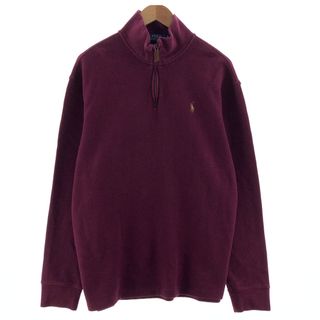 ラルフローレン(Ralph Lauren)の古着 ラルフローレン Ralph Lauren POLO RALPH LAUREN ハーフジップセーター メンズXL /eaa380553(ニット/セーター)