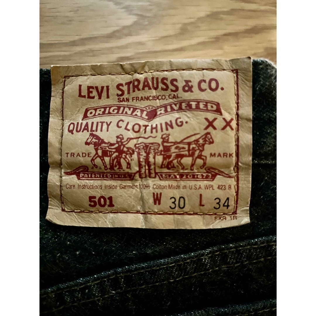 Levi's - 赤文字 後期 先染めブラックUSA製90s リーバイス 501 Levi's - 赤文字 後期 先染めブラックUSA製90s リーバイス 501