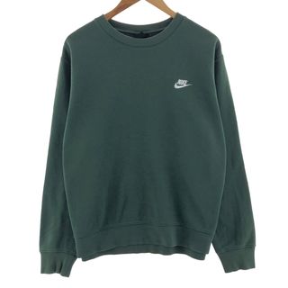 ナイキ(NIKE)の古着 ナイキ NIKE ワンポイントロゴスウェット トレーナー メンズL /eaa380401(スウェット)