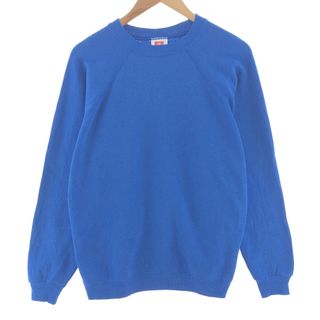 ヘインズ(Hanes)の古着 90年代 ヘインズ Hanes 無地 ブランクスウェットシャツ トレーナー USA製 メンズL ヴィンテージ /taa003536(スウェット)