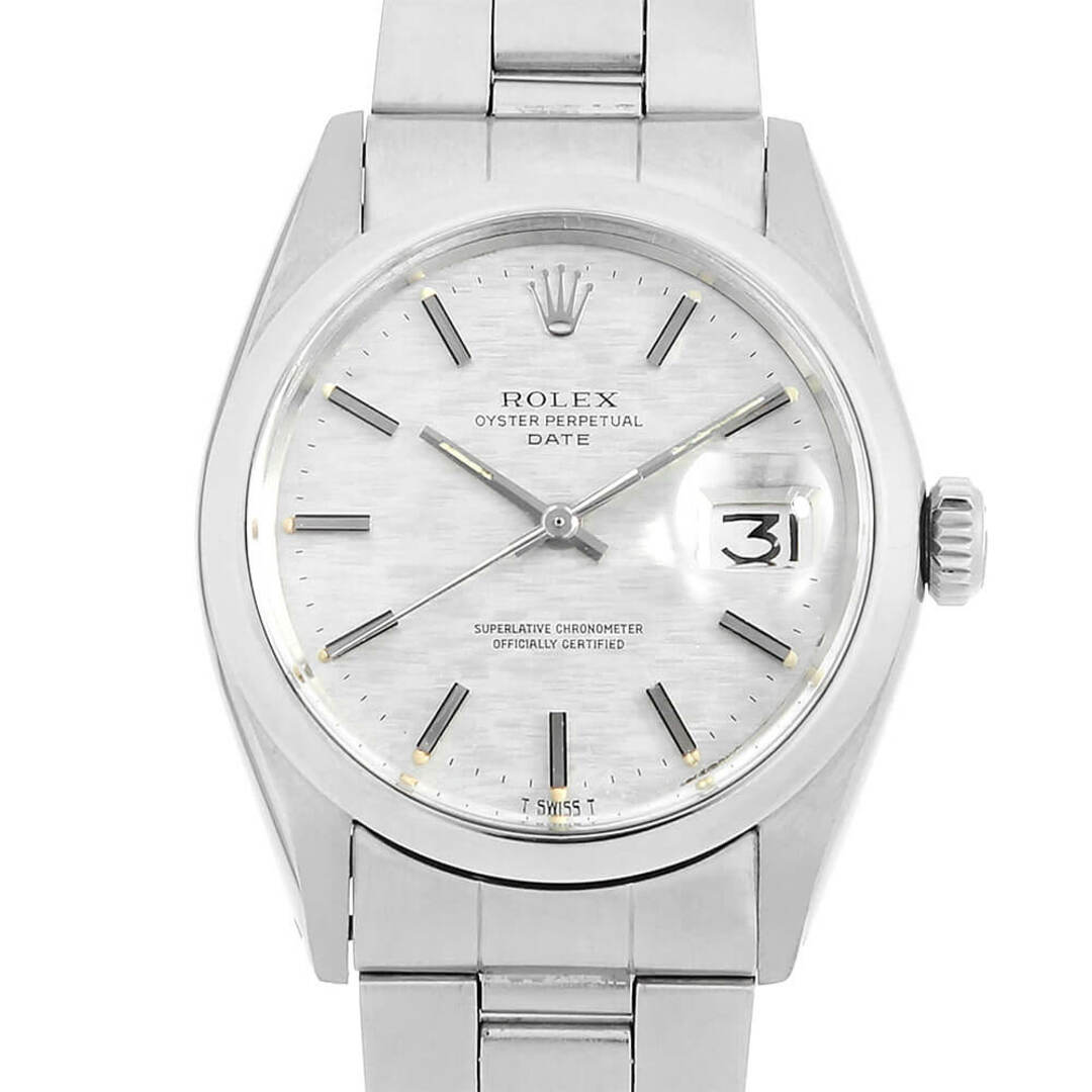 ROLEX(ロレックス)のロレックス オイスターパーペチュアル デイト 1500 シルバー バー 横モザイクダイアル 24番 メンズ アンティーク 腕時計 メンズの時計(腕時計(アナログ))の商品写真