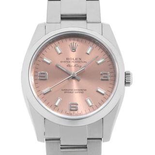 ロレックス(ROLEX)のロレックス エアキング 114200 ピンク 369ホワイトバー ランダム番 メンズ 中古(腕時計(アナログ))