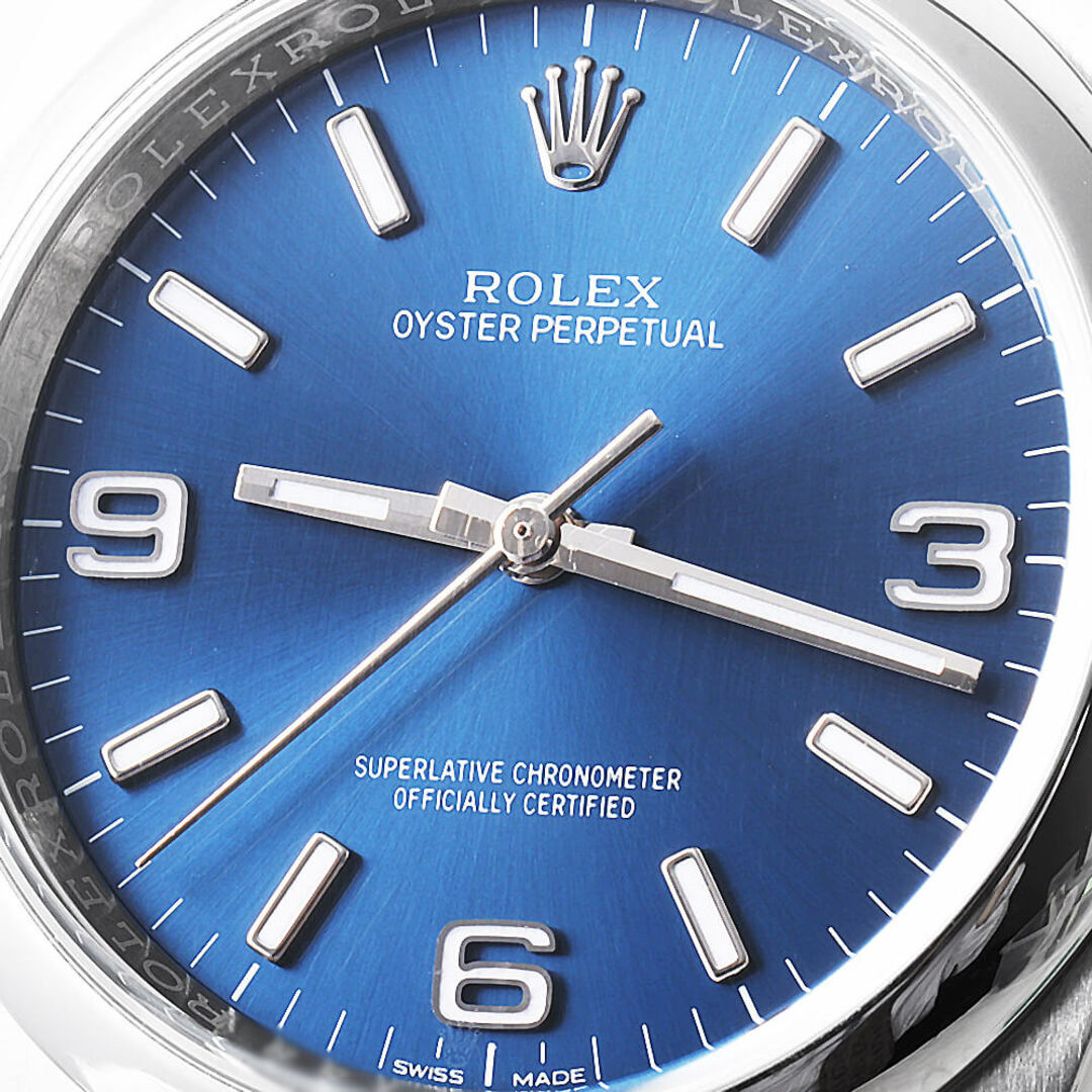 ROLEX(ロレックス)のロレックス オイスターパーペチュアル 116000 ブルー 369ホワイトバー ランダム番 メンズ 中古 腕時計 メンズの時計(腕時計(アナログ))の商品写真