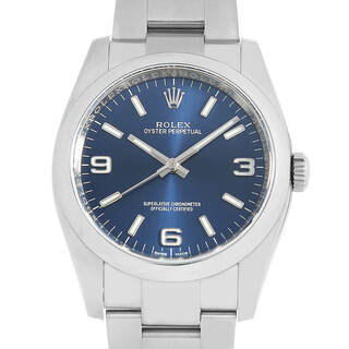 ロレックス(ROLEX)のロレックス オイスターパーペチュアル 116000 ブルー 369ホワイトバー ランダム番 メンズ 中古 腕時計(腕時計(アナログ))