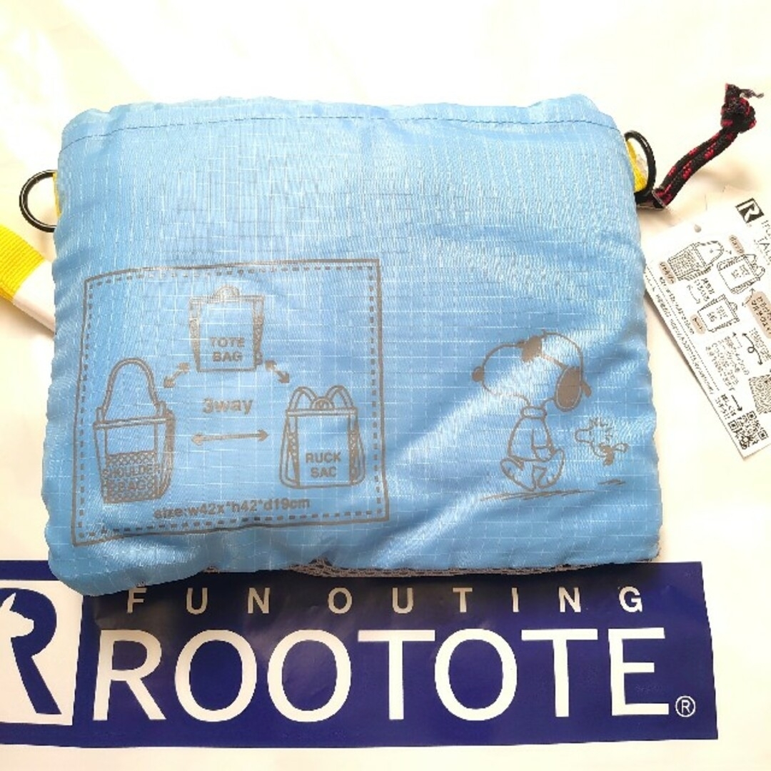 ROOTOTE - 新品 ルートート 折りたたみ スヌーピー リュックサック