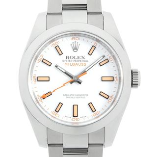 ロレックス(ROLEX)のロレックス ミルガウス 116400 ホワイト G番 メンズ 中古 腕時計(腕時計(アナログ))