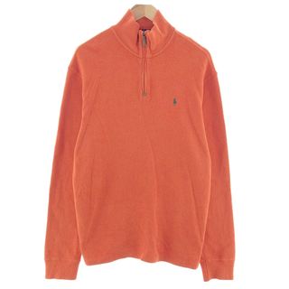 ラルフローレン(Ralph Lauren)の古着 ラルフローレン Ralph Lauren POLO RALPH LAUREN コットンニットハーフジップセーター メンズL /eaa380545(ニット/セーター)