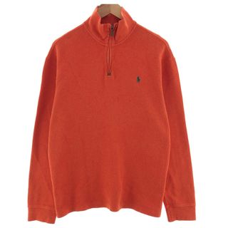 ラルフローレン(Ralph Lauren)の古着 ラルフローレン Ralph Lauren POLO by Ralph Lauren コットンニットハーフジップセーター メンズL /eaa380549(ニット/セーター)