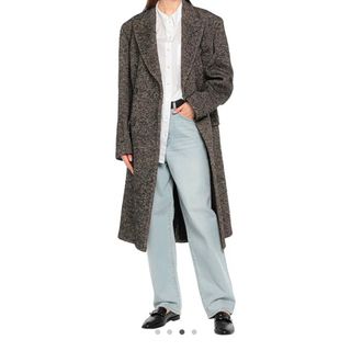 マルタンマルジェラ(Maison Martin Margiela)のメゾンマルジェラダブルブレストロングコート四つタグ(その他)