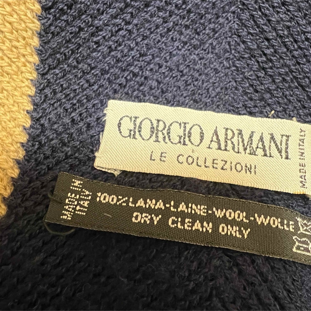 Giorgio Armani(ジョルジオアルマーニ)の【極美品】ジョルジオアルマーニ ウール GIORGIO ARMANI マフラー メンズのファッション小物(マフラー)の商品写真