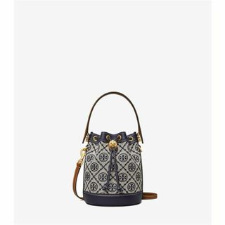 トリーバーチ(Tory Burch)の新品 トリーバーチ T モノグラム ジャカード ミニ バケット バッグ(ショルダーバッグ)