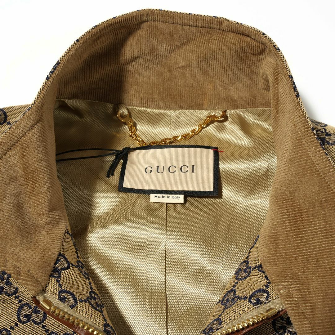 Gucci(グッチ)の新品 GUCCI GGコットンキャンバス ジップジャケット メンズのジャケット/アウター(ブルゾン)の商品写真