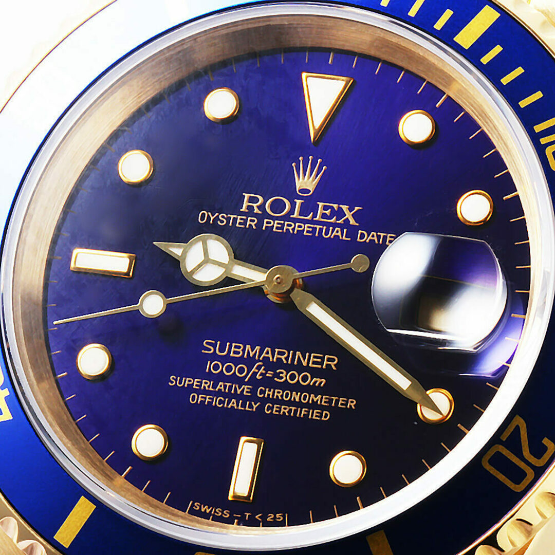 ROLEX(ロレックス)のロレックス サブマリーナ デイト 16618 バイオレット オールトリチウム S番 メンズ 中古 腕時計 メンズの時計(腕時計(アナログ))の商品写真