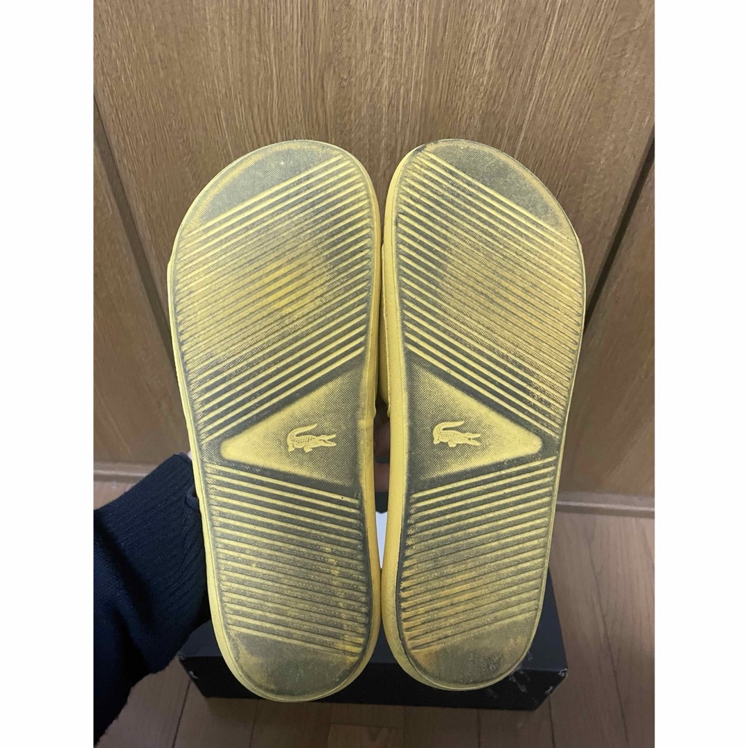 ラコステ　サンダル　イエロー メンズの靴/シューズ(サンダル)の商品写真