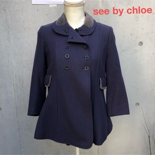 SEE BY CHLOE - シーバイクロエ Pコート サイズ38 M -の通販｜ラクマ