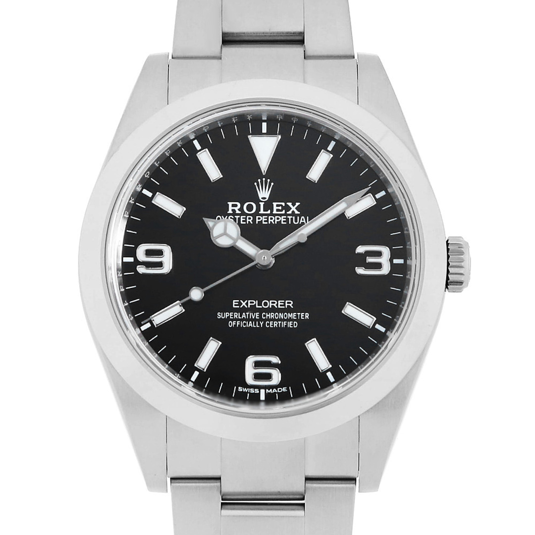ロレックス エクスプローラーI 後期型/ホワイト369 214270 ブラック ランダム番 メンズ  腕時計ROLEX