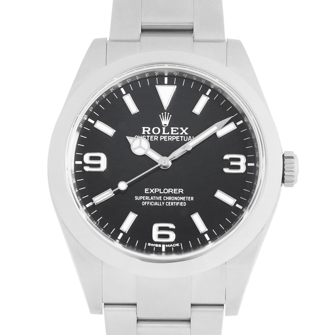 メンテナンス情報コンディションロレックス エクスプローラーI 後期型 ホワイト369 214270 ブラック ランダムシリアル ランダム番 メンズ  腕時計