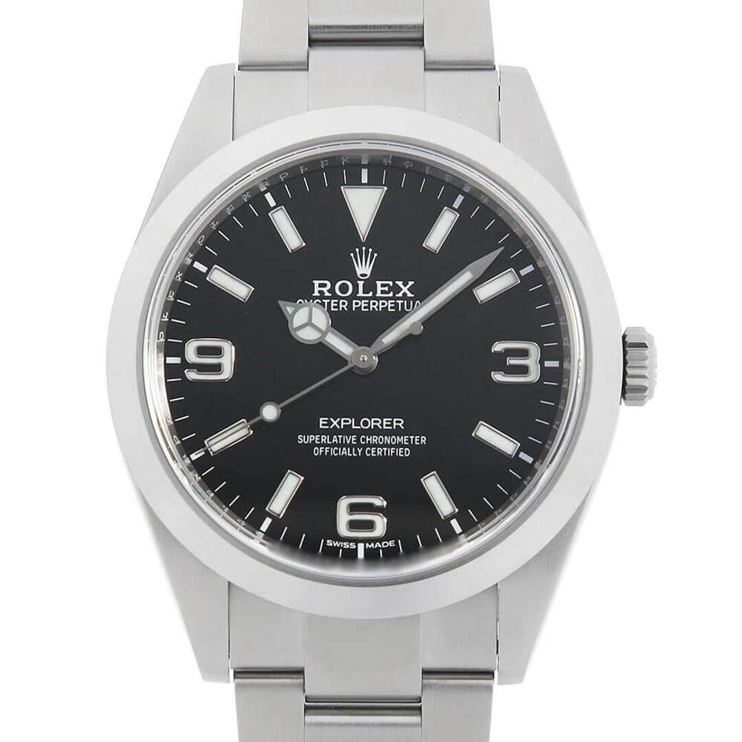 ロレックス エクスプローラーI 後期型 ホワイト369 214270 ブラック ランダム番 メンズ  腕時計モデル情報