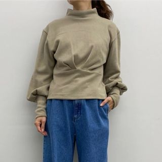 新品未使用　PHOTOCOPIEU TUCK DETAIL TOP"MOANA"(トレーナー/スウェット)