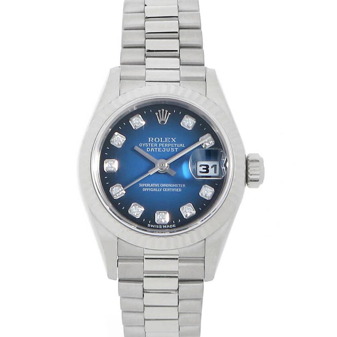 ROLEX - ロレックス デイトジャスト 10Pダイヤ 79179G ブルー ROLEX - ロレックス デイトジャスト 10Pダイヤ 79179G ブルー
