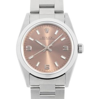 ロレックス(ROLEX)のロレックス オイスターパーペチュアル 77080 ピンク 369ホワイトバー K番 ボーイズ(ユニセックス) 中古 腕時計(腕時計(アナログ))