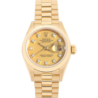 ロレックス(ROLEX)のロレックス デイトジャスト 69178G シャンパン 95番 レディース 中古 腕時計(腕時計)