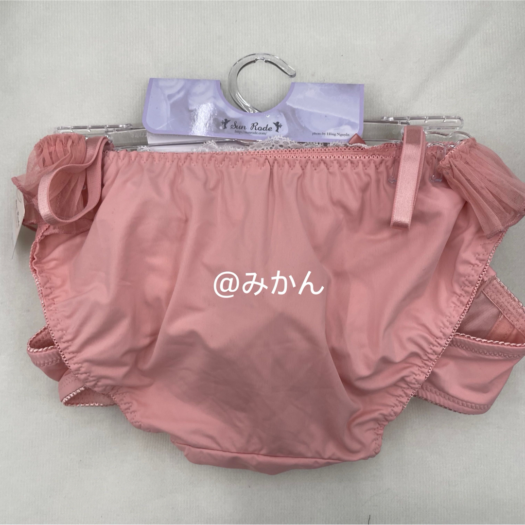可愛らしさ満点✨♥️フェアリープリーツブラショーツセット(ピンク) レディースの下着/アンダーウェア(ブラ&ショーツセット)の商品写真