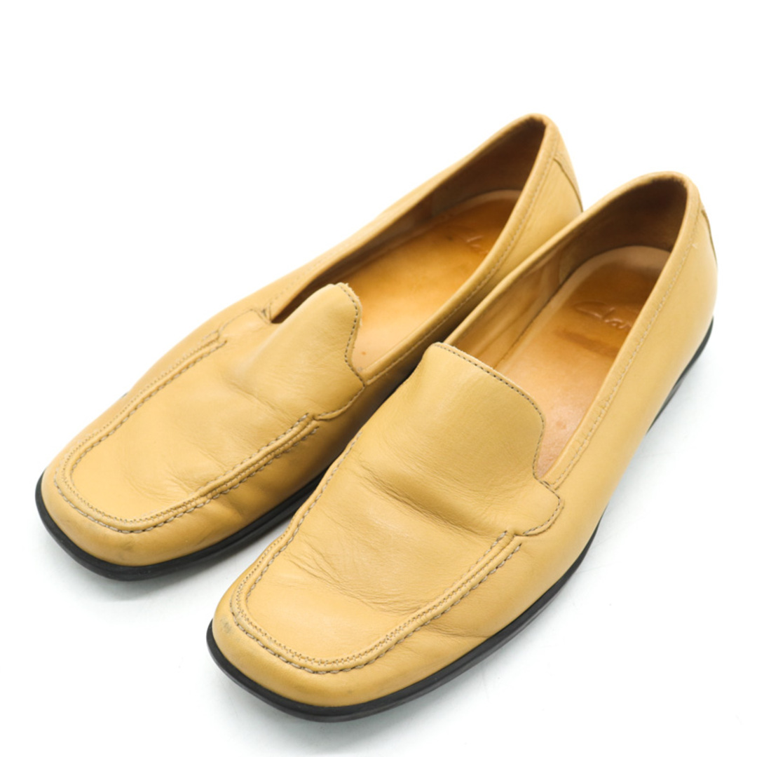 Clarks(クラークス)のクラークス ローファー 本革 レザー スリッポン ブランド シューズ 靴 レディース 5.5サイズ ベージュ Clarks レディースの靴/シューズ(ローファー/革靴)の商品写真