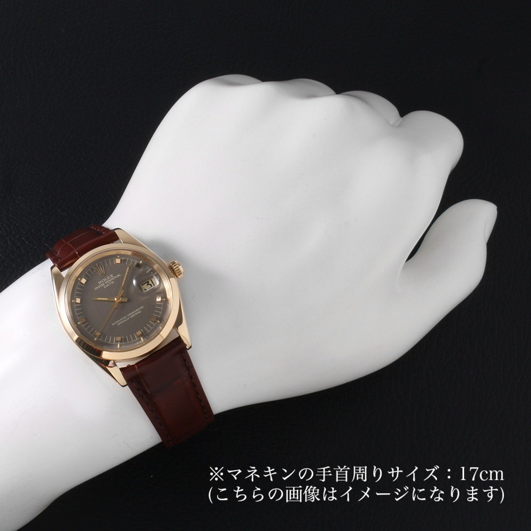 ROLEX(ロレックス)のロレックス オイスターパーペチュアルデイト 1500 ブラウン ドアストッパーインデックス 14番 メンズ アンティーク 腕時計 メンズの時計(腕時計(アナログ))の商品写真