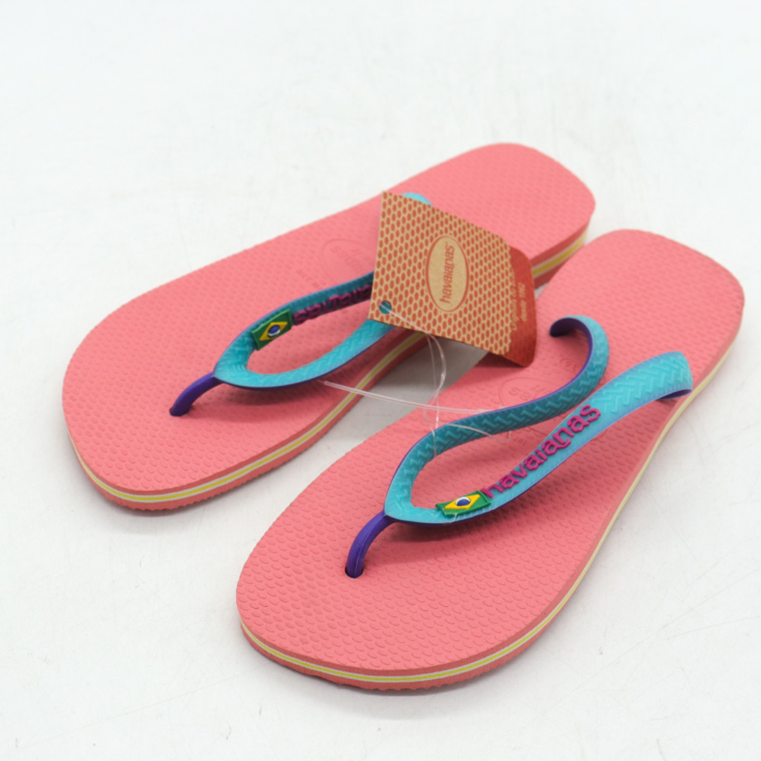 havaianas(ハワイアナス)のハワイアナス ブラジル ビーチサンダル 未使用 シューズ 靴 レディース EUR 37/8サイズ ピンク Havaianas レディースの靴/シューズ(サンダル)の商品写真