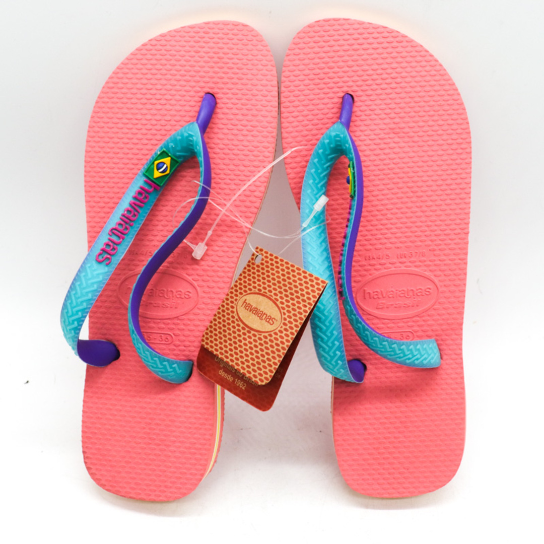 havaianas(ハワイアナス)のハワイアナス ブラジル ビーチサンダル 未使用 シューズ 靴 レディース EUR 37/8サイズ ピンク Havaianas レディースの靴/シューズ(サンダル)の商品写真