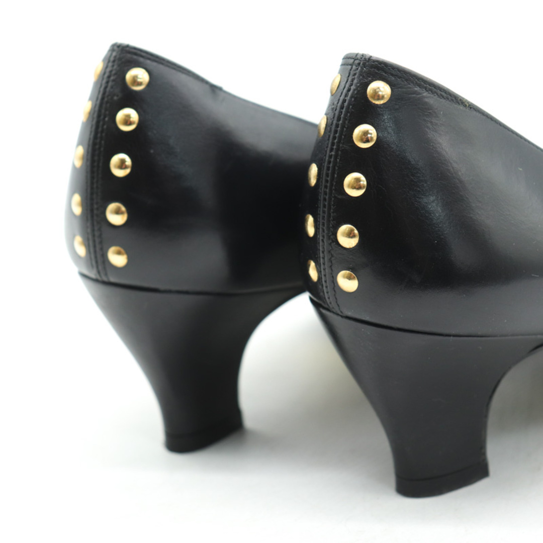 SAINT LAURENT - イヴ・サンローラン パンプス スタッズ レザー SAINT LAURENT - イヴ・サンローラン パンプス スタッズ レザー